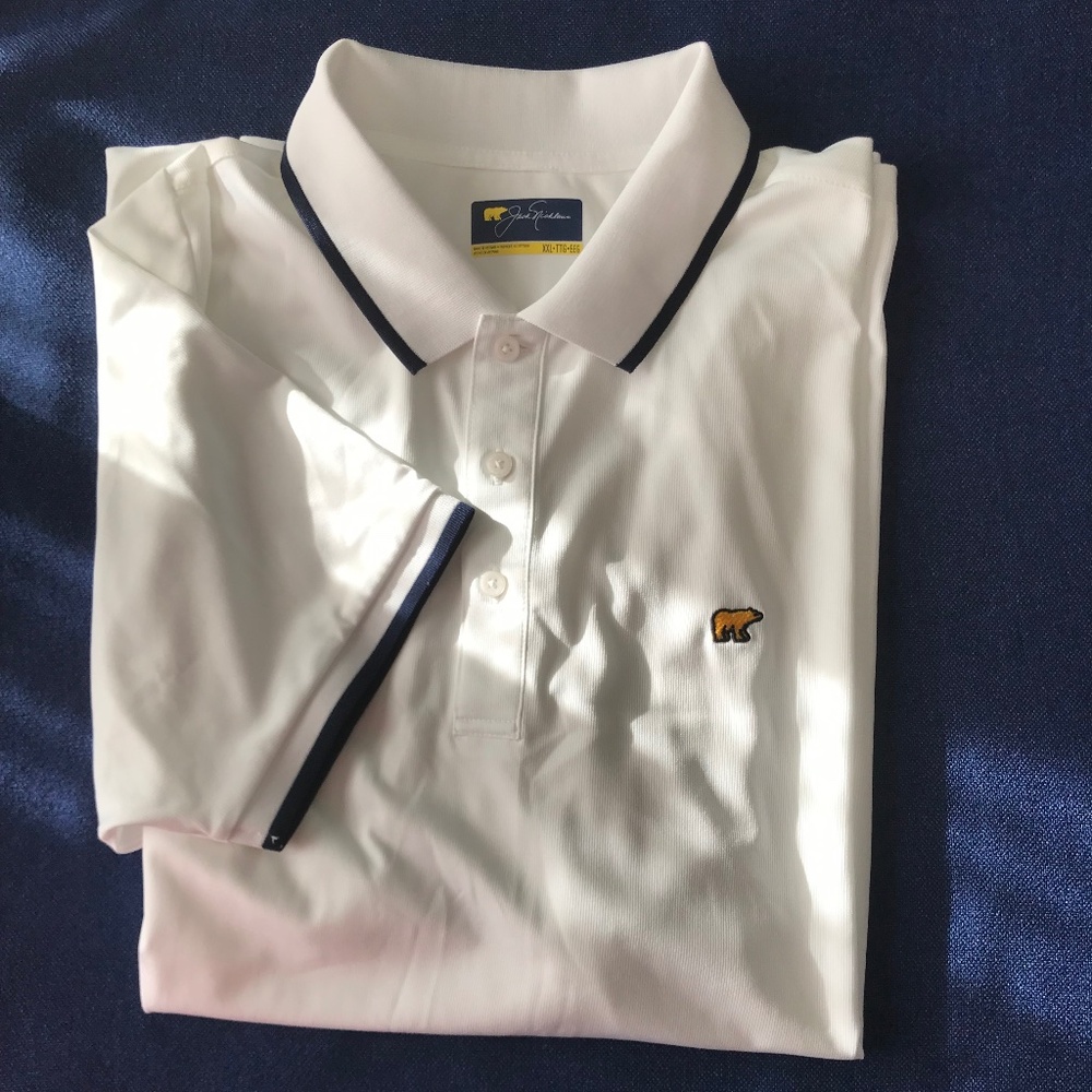 Jack Nicklaus Golf Polo Short Sleeve Shirt Men’s XXL White